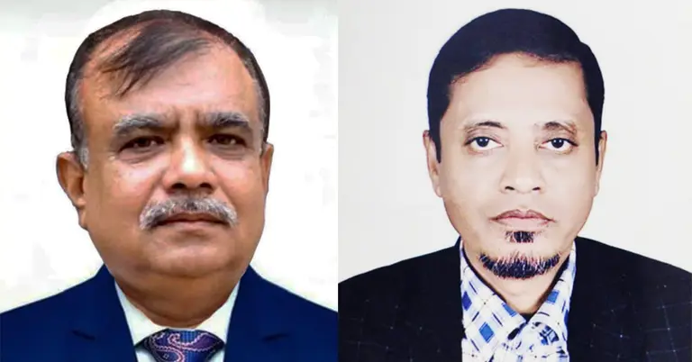 ড. মো. এমতাজ হোসেন (বামে); ড. মো. ইদ্রিস আলী (ডানে)